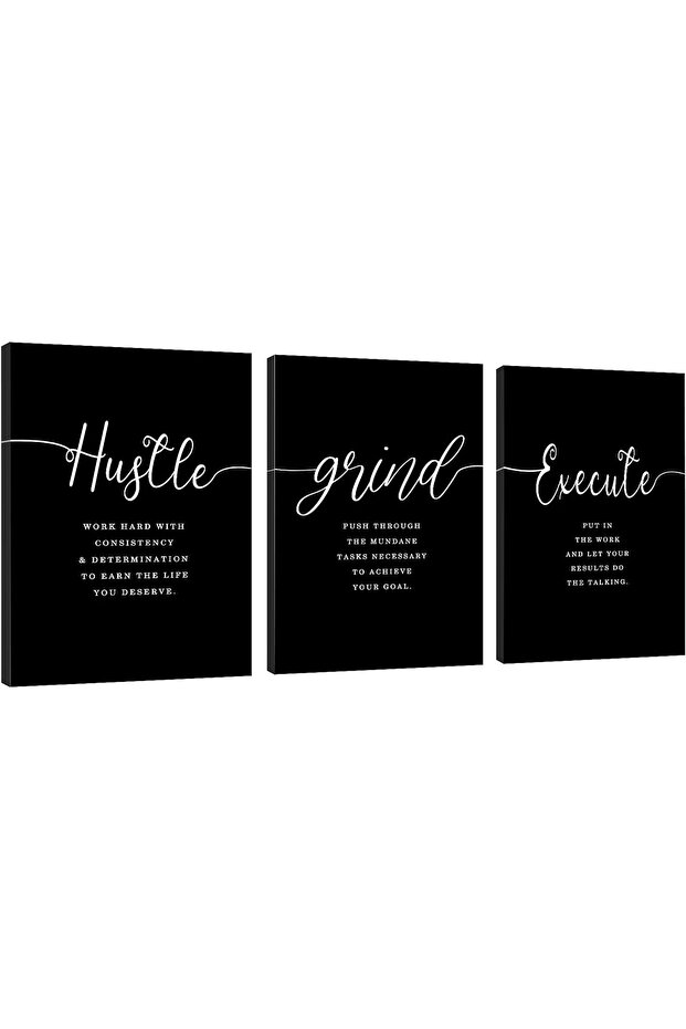 Set of 3 Abstract Minimalist Canvas Art 30x40cm Personalized Framed Wall art Paintings