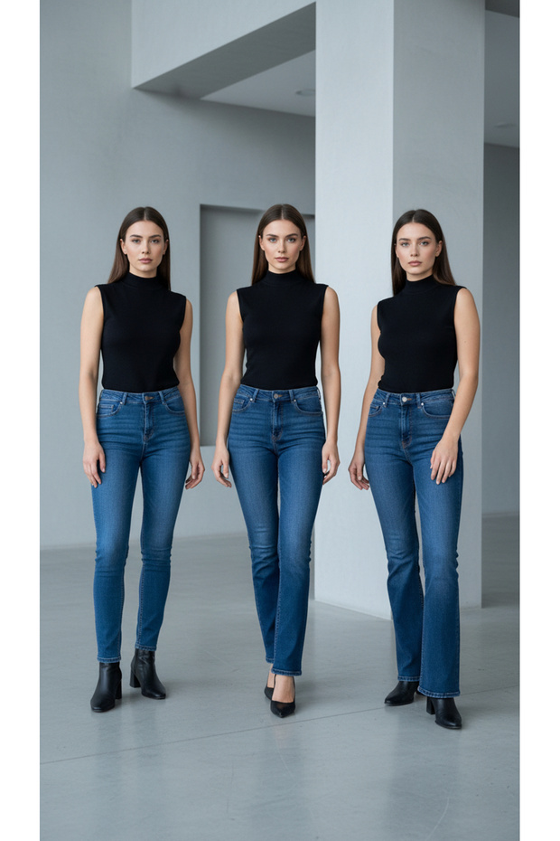 Premium Women's Lycra Stretchable Breathable Half Turtleneck Body with Standing Collar Body 3-Piece Set