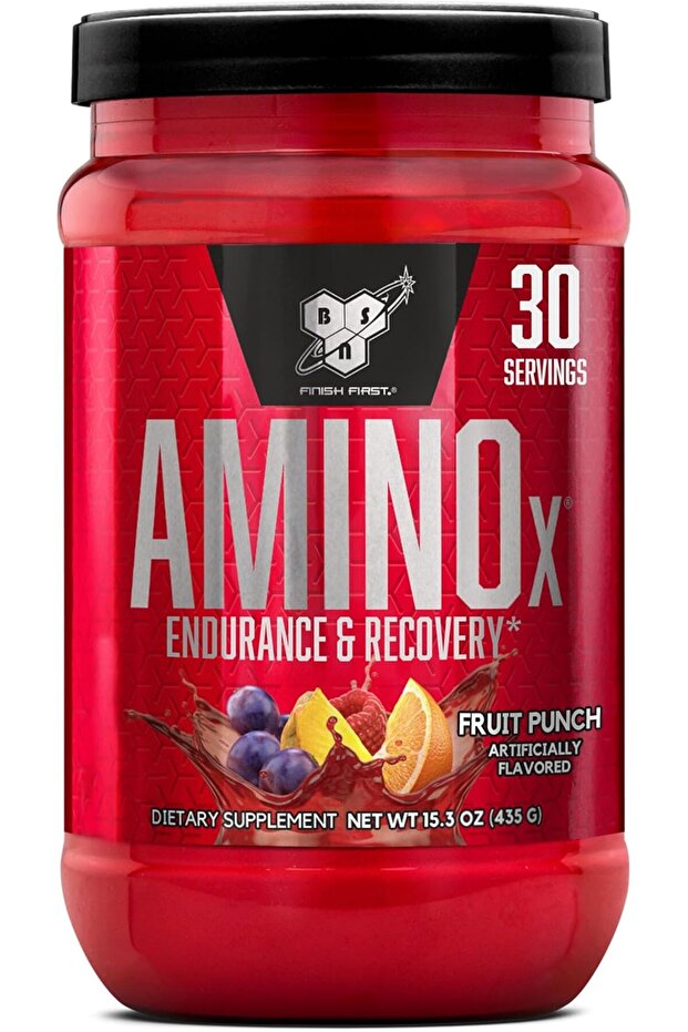 Amino X BCAA Powder, 10g Amino Acids, Fruit Punch, 30 servings, 15.34 oz
