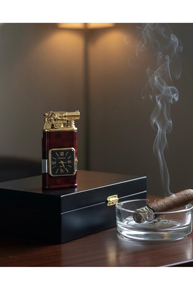 SAAT MODELLİ SAATLİ ÇAKMAK ÇİFT YANMALI - 4