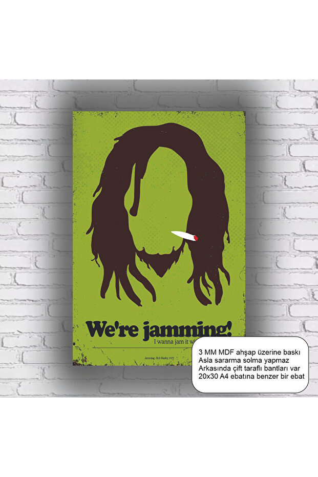Bob Marley Minimalist Mdf Music Wood Poster