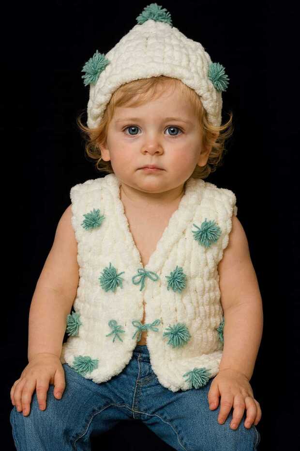 el örmesi bebek yeleği - 1