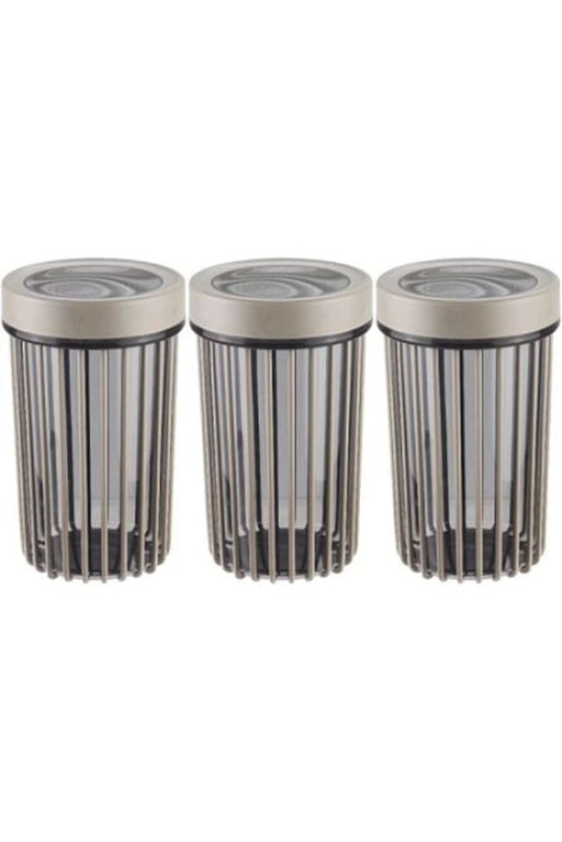 Set de 3 recipiente rotunde pentru condimente, 1100ml