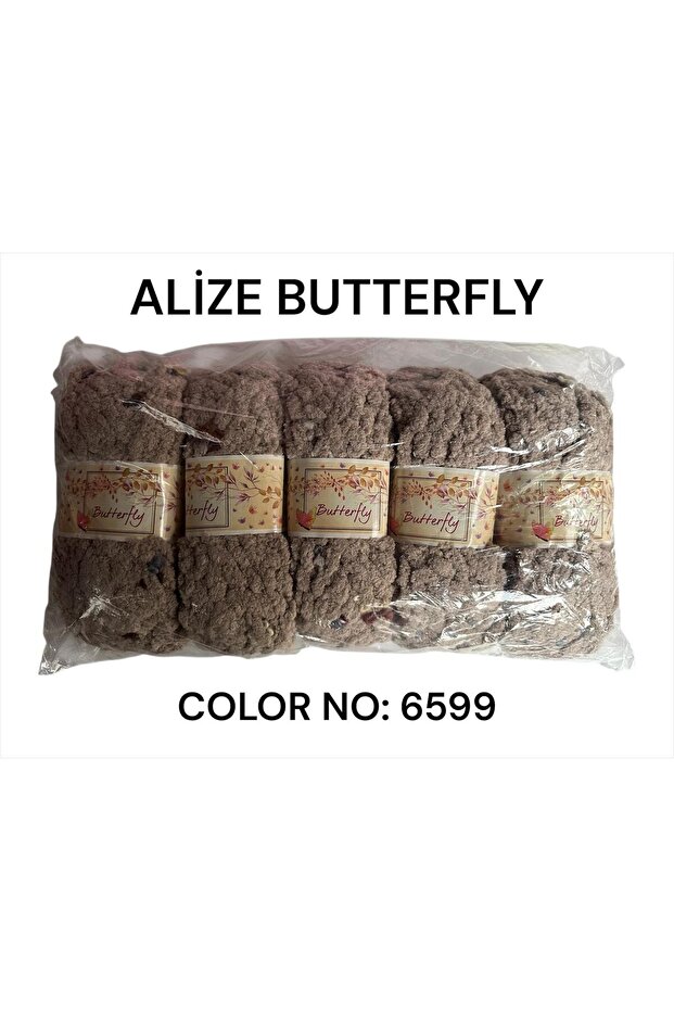 Butterfly 6599 Hand Knitting Yarn 5-Pack - 100Gr. 30Mt. Cardigan, Sweater, Scarf, Beanie, Blanket Knitting Yarns
