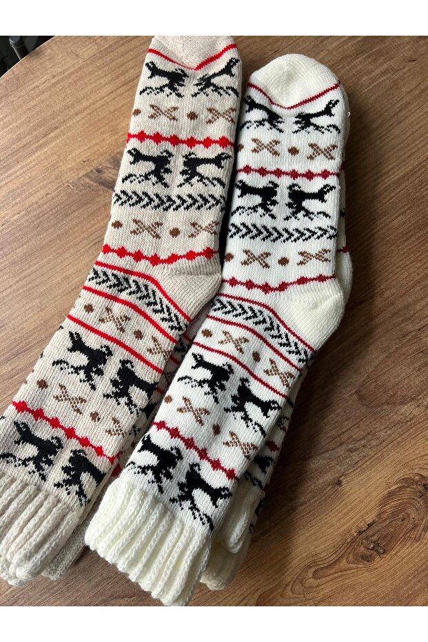 Women's 2-Piece Thermal Thick Winter Patterned Socks