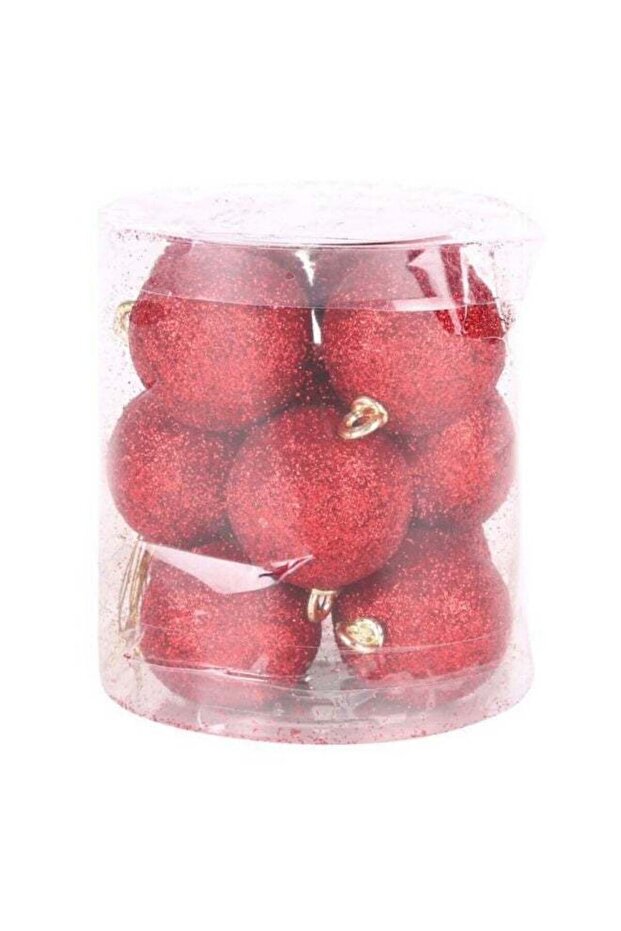 Red Tree Baubles Decoration Set 3.7