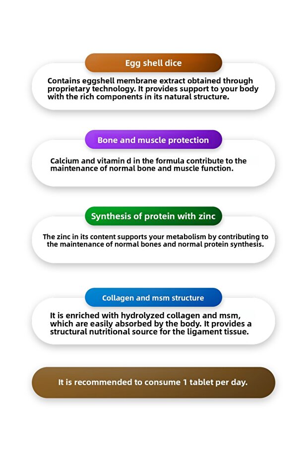 أقراص نيمكول 30 حبة |   الكولاجين، قشر البيض ومركب الفيتامينات - 4