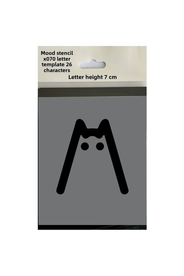 Stencil Letter Painting Template X070 Letter Height 7 cm