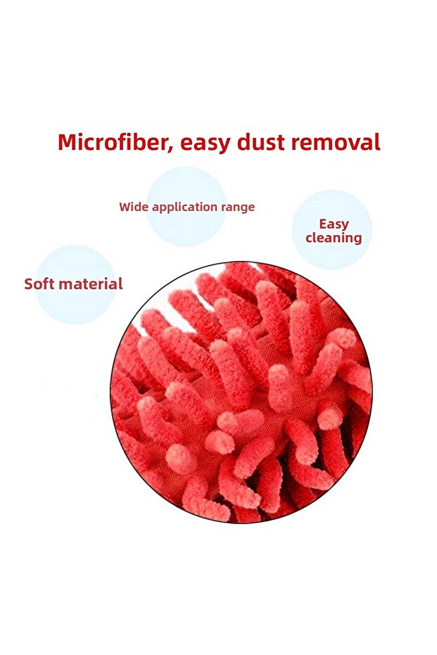 جهاز فرشاة غبار عملي قابل للتمديد من الألياف الدقيقة التلسكوبية - 3