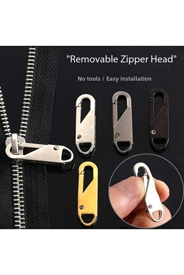 Zipper Slider Head and Replacement Puller Tool