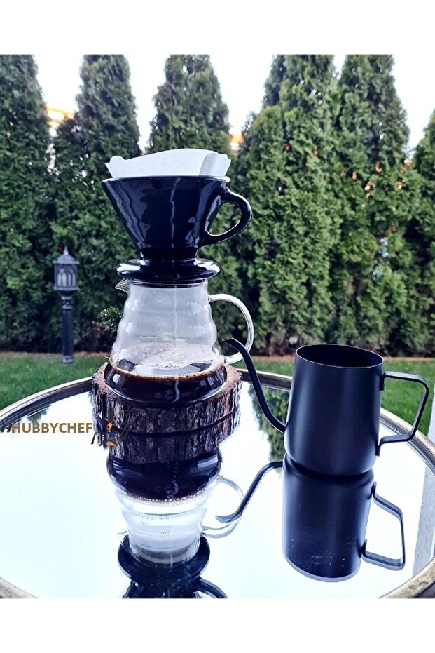 مجموعة تخمير القهوة V60 المنقط 600 مل كوب سيراميك إبريق تخمير القهوة