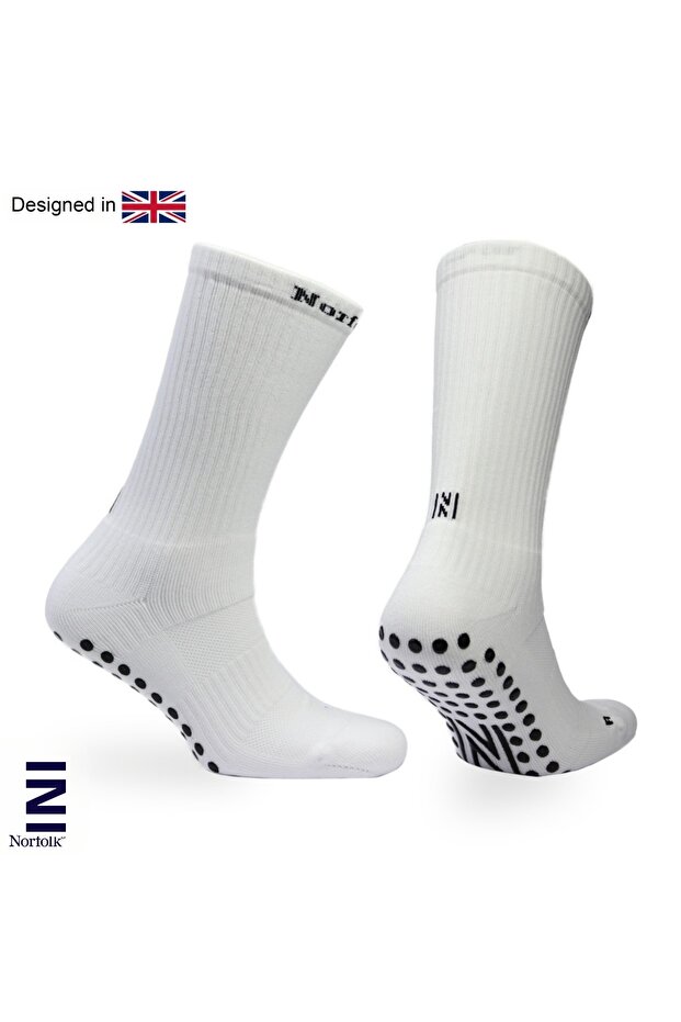 Lizard Multi-Sport Anti-Slip Sole Sports Socks White