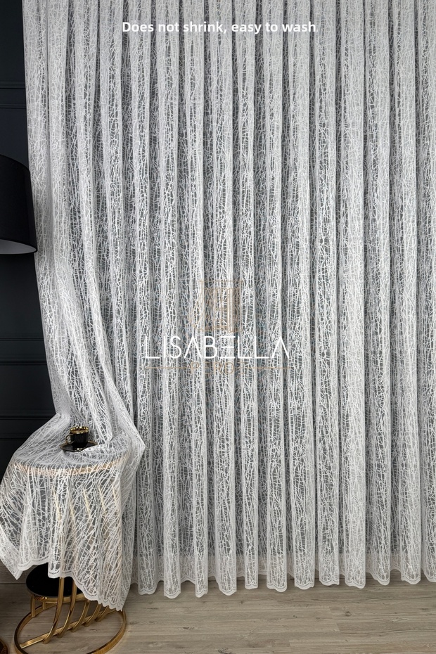 The Shine of the Shell Heavyweight Knitted Tulle (1X2.5 Pile Stitched) Does Not Iron.