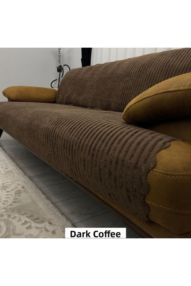 Bamboo Striped Sponge Velvet Non-Slip Sofa Bed Sofa Cover 170 X 210