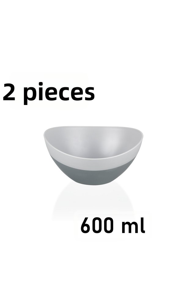 Qlux Ideas 2 Pieces 2 Colorful Bowls Bpa Free Salad Tableware Fruit Chips Popcorn Presentation Bowl L-00489