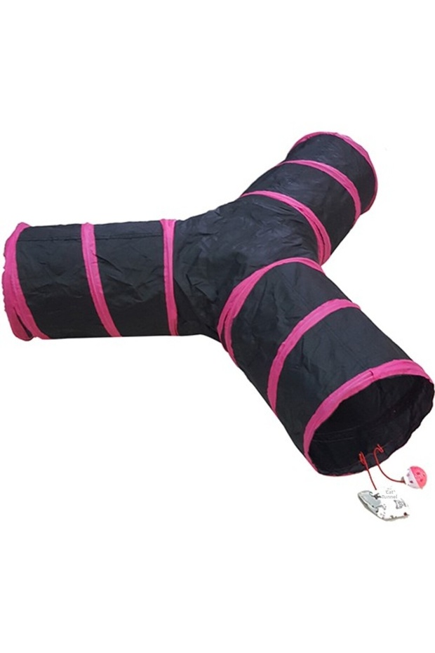 Three-Way Cat Tunnel Pink
