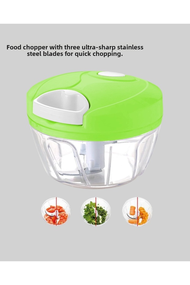 Manual Food Chopper Drawstring Quick Practical Vegetable Chopper - 4