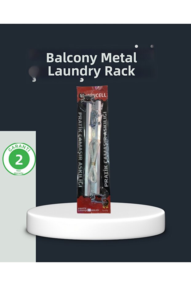 Mtxdpn Balcony Iron Clothesline Suitable for Square Irons (231123) Durable Design