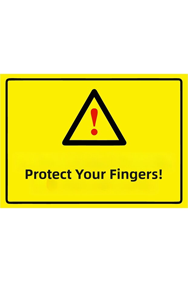 Protect Your Fingers! Isg Warning Sign Pvc A5 15X21 cm