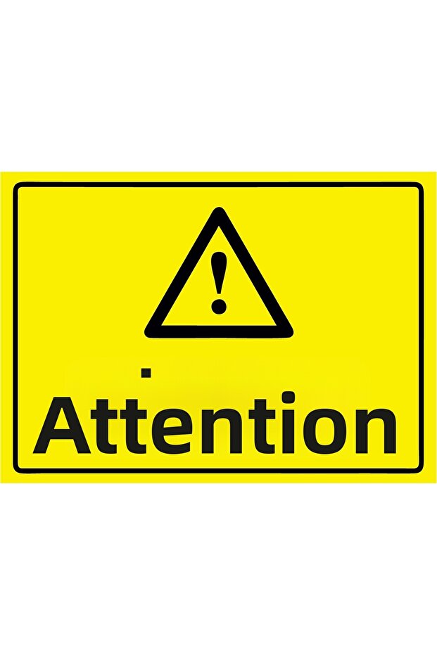 Attention Isg Warning Sign Pvc A5 15X21 cm