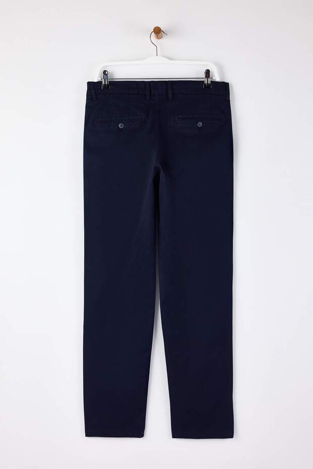 Lacivert Erkek Dokuma Kumaş Pantolon TMNAW26PL00033 - 6