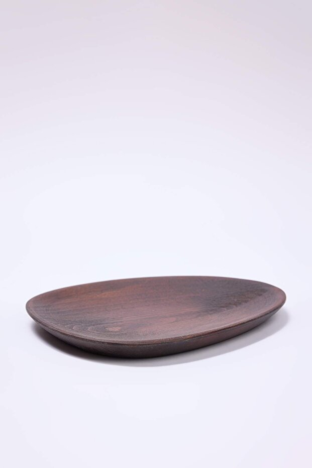 Asimetrik Ahşap Sunum Tabağı 17,5cm x 21 cm TPHAW26TBK00083 - 3