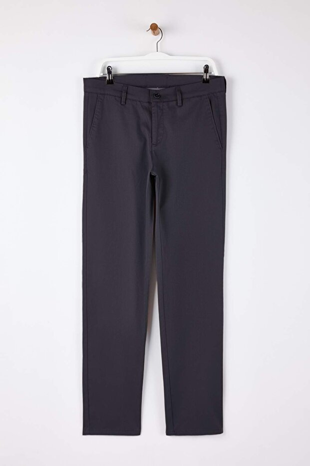 Antrasit Erkek Dokuma Kumaş Pantolon TMNAW26PL00031 - 5