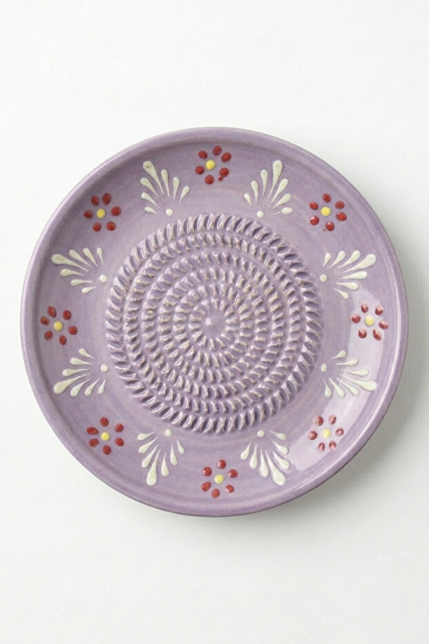Handmade Ceramic Grater Plate (13 cm) - Garlic, Ginger, Fruit Puree and Baby Food Maker