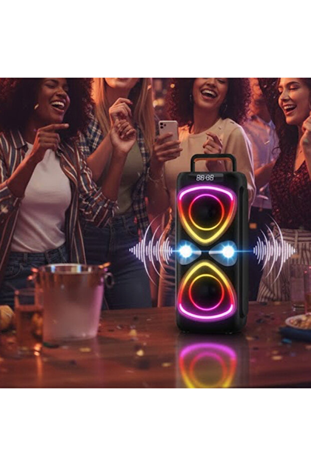 مكبر صوت لاسلكي D78 أسود - 3