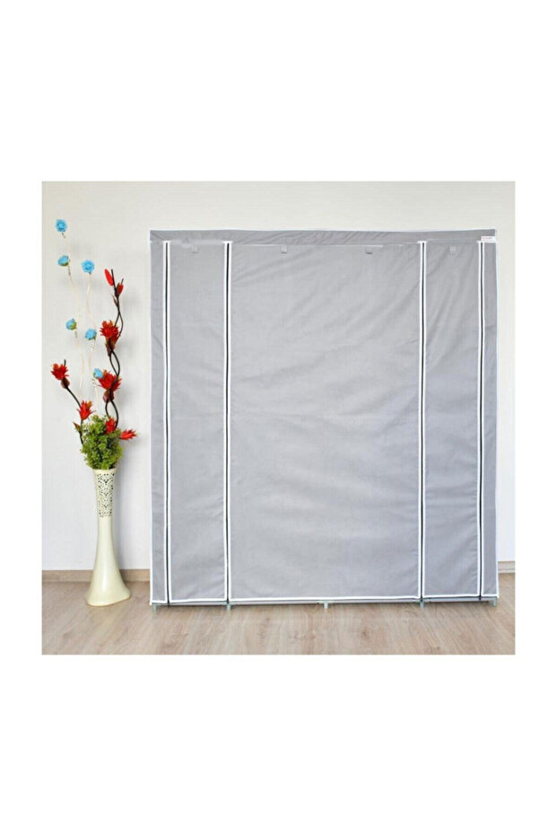 Double Askılıklı Çelik Profilli Bez Dolap - 3