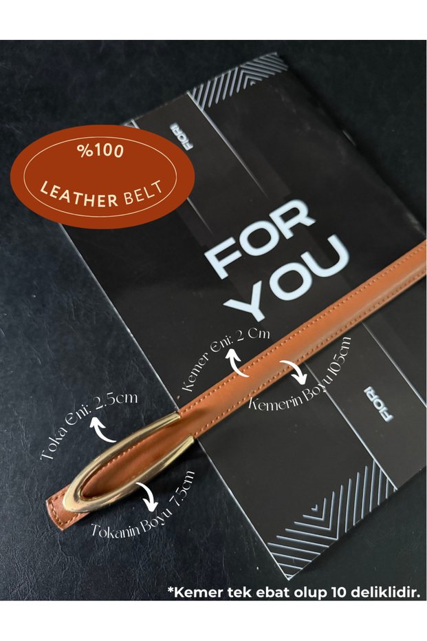 Genuine Curved Leather Long Buckle Thin Women's Belt, Coat Belt, Shirt Belt, Dress Belt