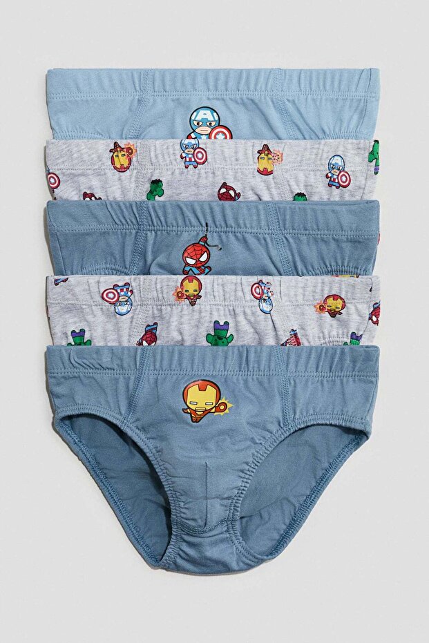 5-pack printed boys’ briefs