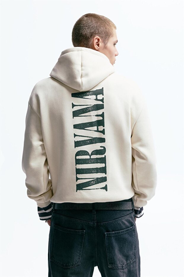 Nirvana kapüşonlu sweatshirt - 4