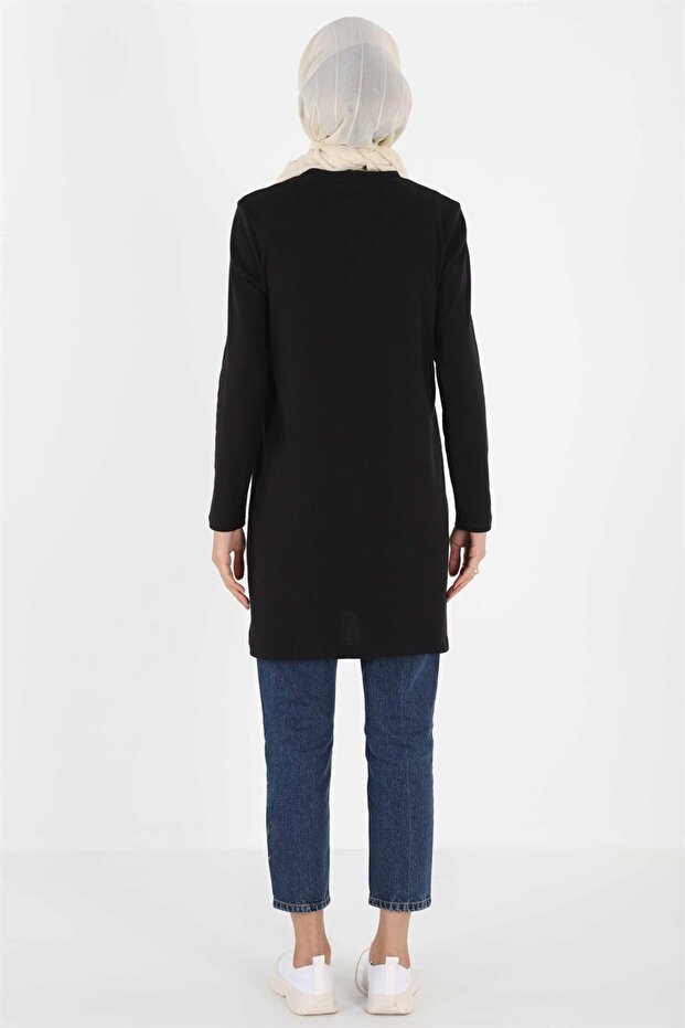 1451_nakışlı Basic Tesettür Tunik - 5