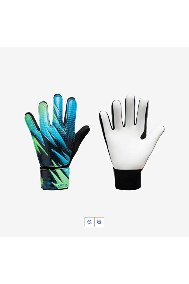 Boy's Yellow Red Black Goalkeeper Gloves with Wrist Bandage