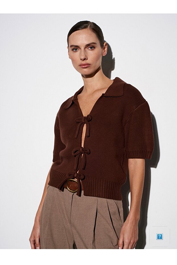 Fiyonklu Triko Top - 5