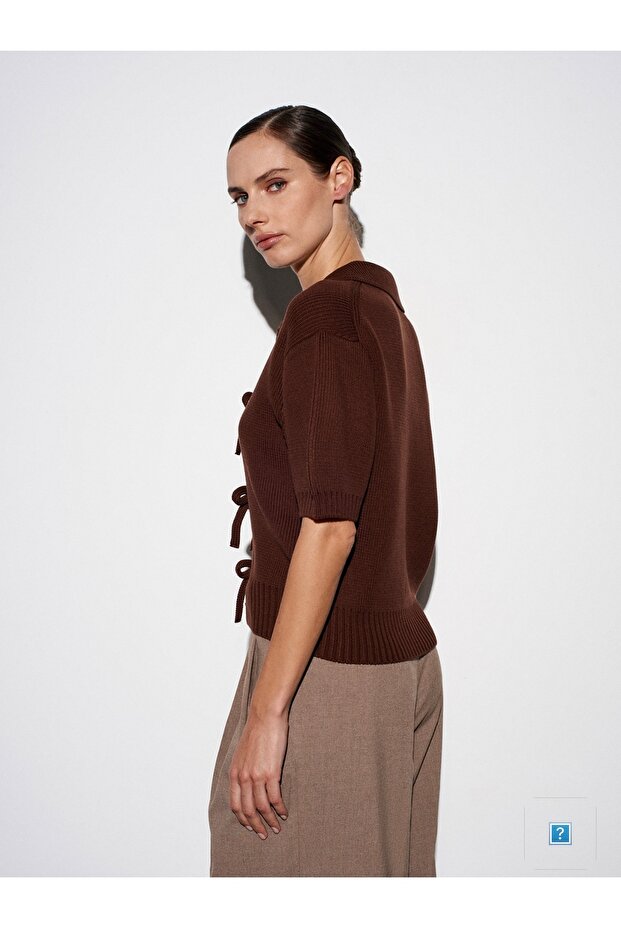 Fiyonklu Triko Top - 2