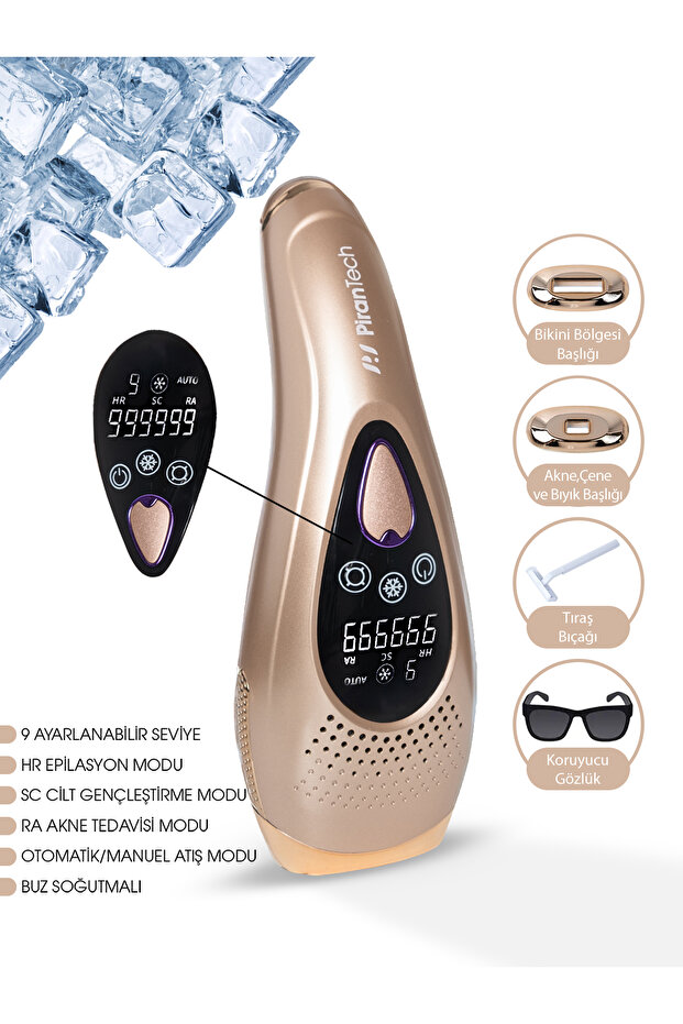 BHRL-10 Lcd Ekranlı 9 Seviyeli Cilt Gençleştirici Buz Lazer Ipl Epilasyon Tüy Alma Aleti - 1