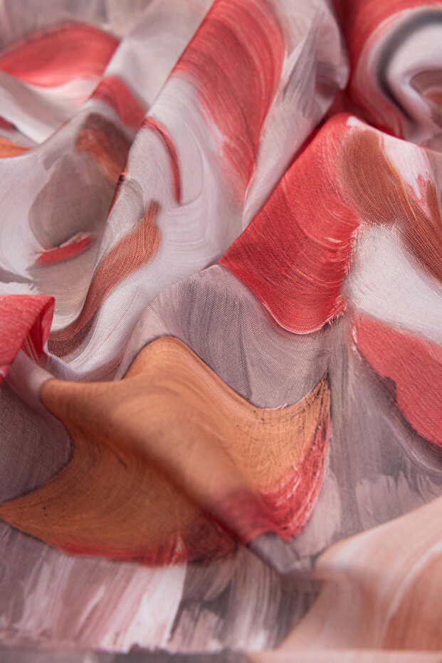 سلسلة شالات قماشية منقوشة من القطن الناعم - 6