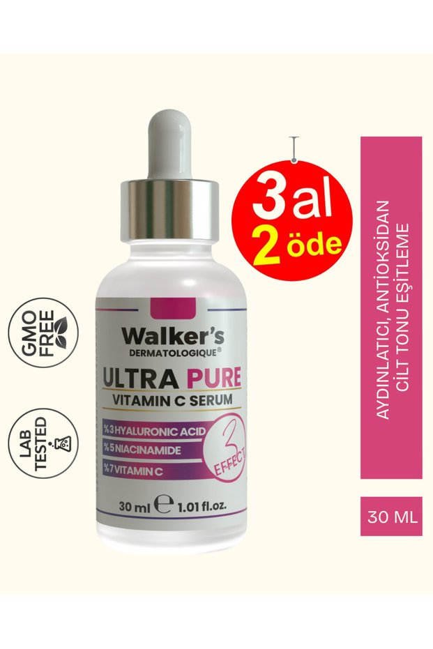 Ultra Pure Skin Serum (Vitamin C, Hyaluronic Acid, Niacinamide) Anti-Blemish