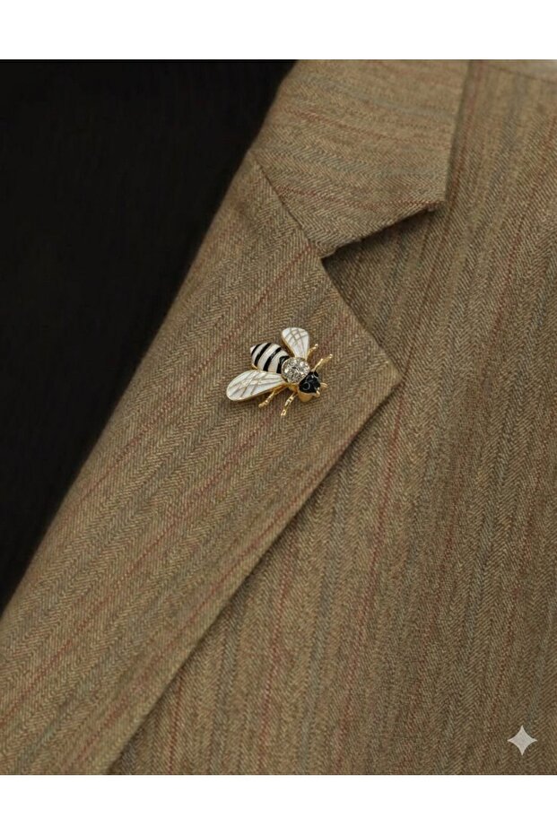 Broş Arı Figür Kadın Broş - 1