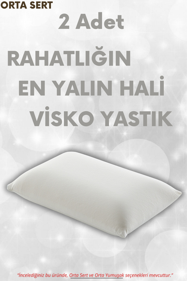 Orthopedic Visco Sleeping Pillow - Chubby Pillow Super Soft [2 Pieces] (Medium Soft)