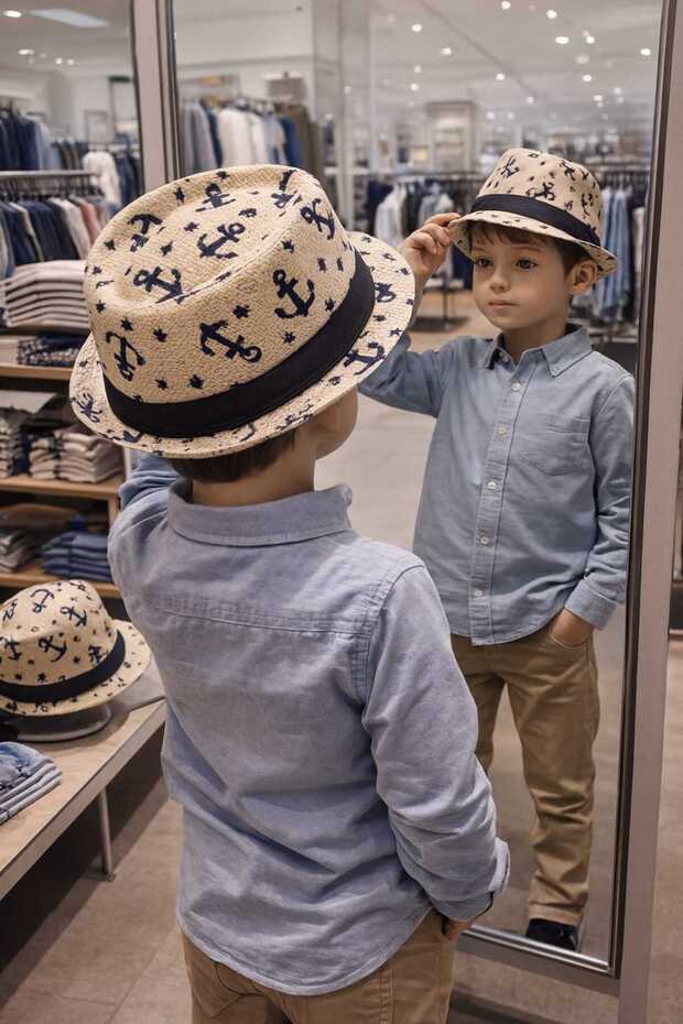 قبعة فوترو مطبوعة للأولاد - 2