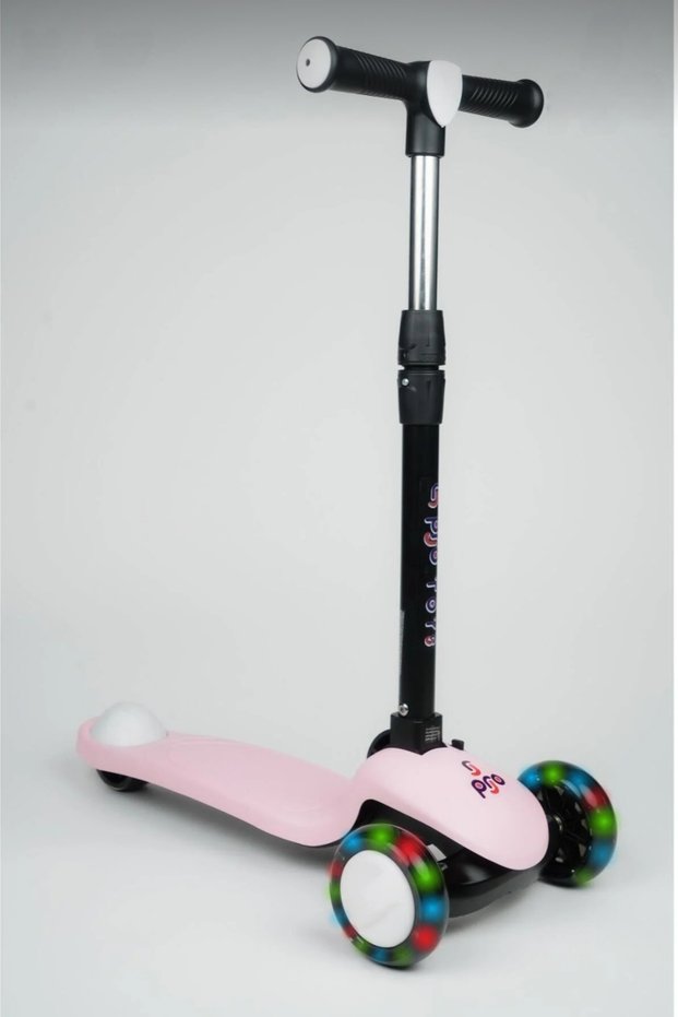 Pro Wheels Light-Up Folding Scooter – Ages 3+, Led Wheel, Max 50 kg