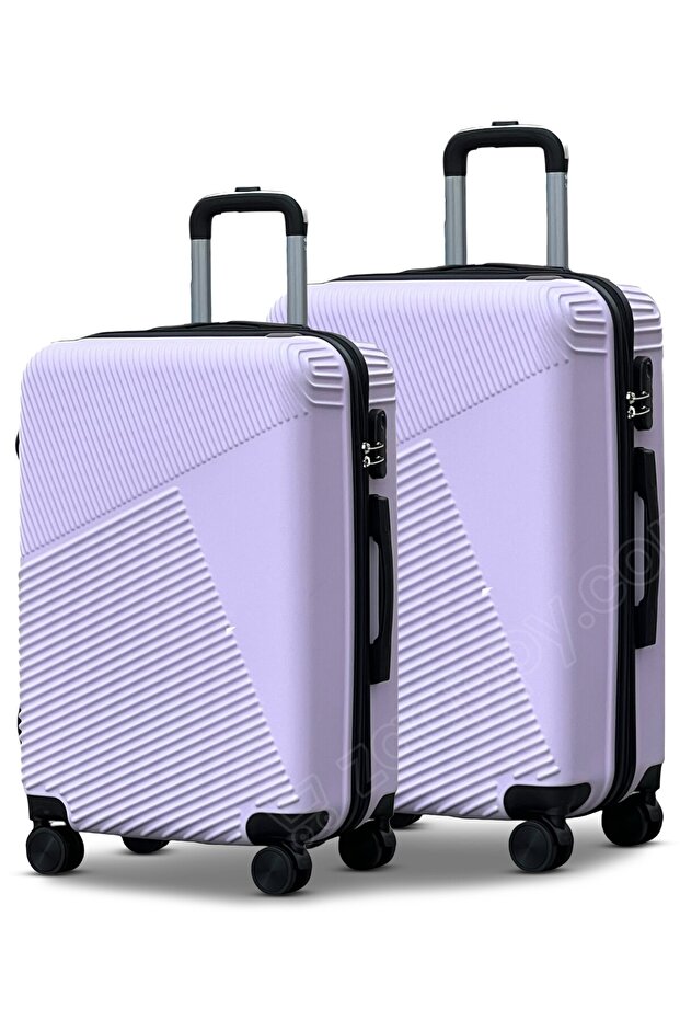 Lightweight Hard Shell 20 Inch (7-10kg) & 24 Inch (20-25kg) Combo Light Purple