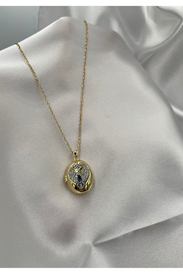 Celestial Emerald Locket Anka Kuşu Kolye - 3