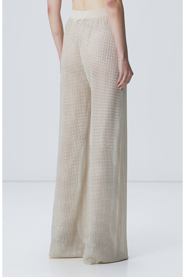 Limited Bej Triko Pantolon - 4