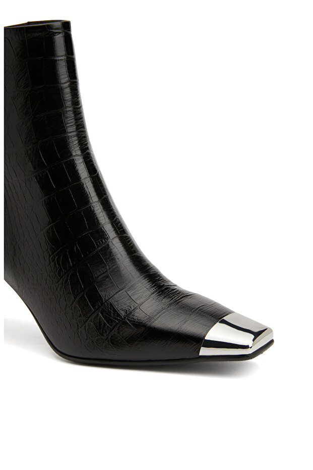 Siyah Kadın Deri Bot - 6