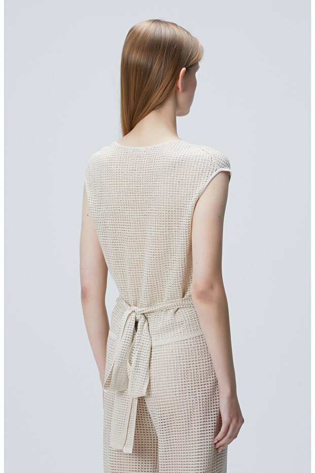 Limited Bej Triko Bluz - 5