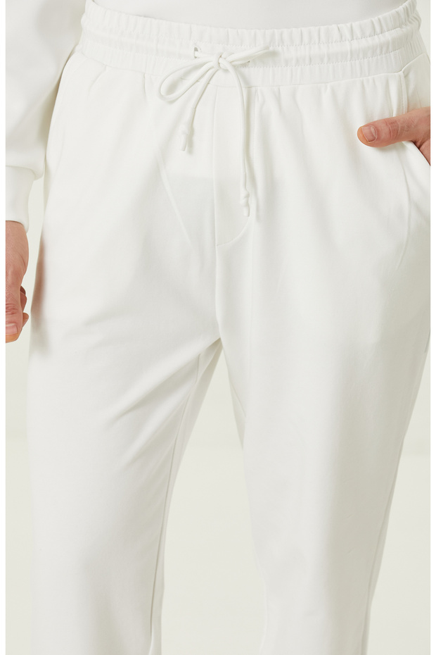 N-Tech Ekru Ribanalı Eşofman Altı - 4